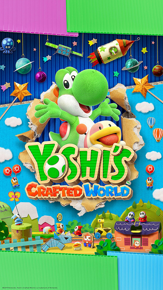 my.nintendo.com/Wallpaper - Yoshis Crafted World/Yoshis_Crafted_World_Wallpaper_[640x1136].jpg